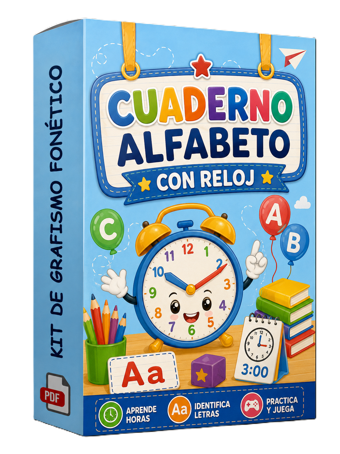 Cuaderno Alfabeto con Reloj